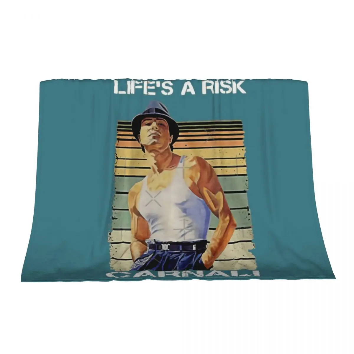 

Life's A Risk C.Ar.Na.L Vintage Blood In Blood Out Inspired Throw Blanket Soft Plush Plaid Warm For Sofa Thin Blankets