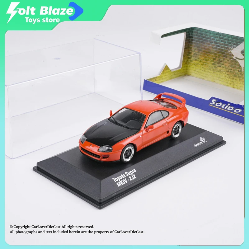 Solido 1/43 Scale Toyota Supra MK4 2002 Diecast Alloy Car Model Simulation Collectible Cars Model Car Toys for Boy Birthday Gift