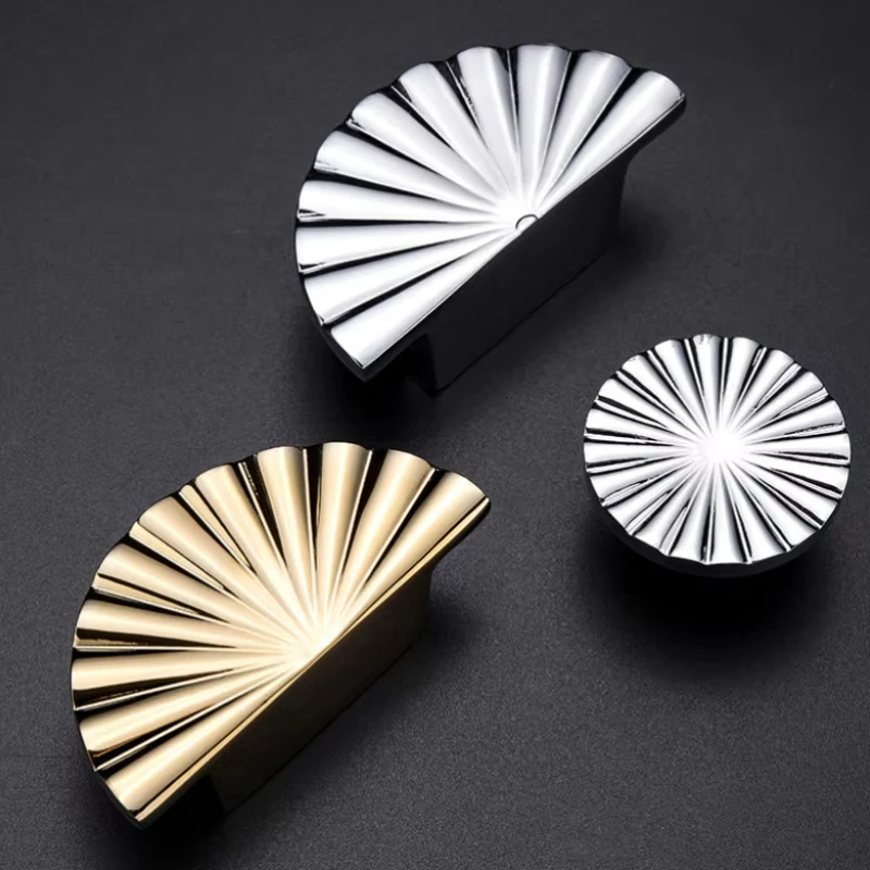 

Top Luxury 2PCS Solid Brass Furniture Handles Drawer Pulls Cupboard Wardrobe Kitchen TV Wine Cabinet Pulls Knobs PVD Gold/Chrome