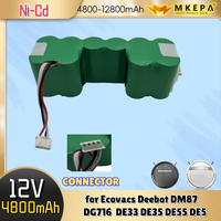 ✅High Quality Battery for Ecovacs Deebot DM87 DG716  DE33 DE35 DE55 DE5G DD35 12V 4800mAh Robot Vacuum Cleaner Batttery Pack🛒