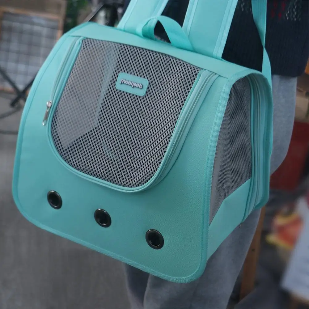 Large Capacity Cat Backpack Bag Breathable Water-resistant Cat Carrier Bag Shoulder Foldable Pet Dog Backpack Outdoor Travel