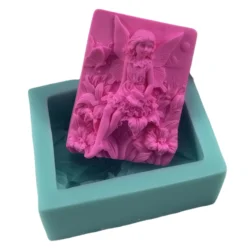 Flower Faery Soap Mold Angel Fairy Soap Making Molds Handmade Soap Bar Molds for Scented Candle Aroma Plaster Art Crafts Moulds