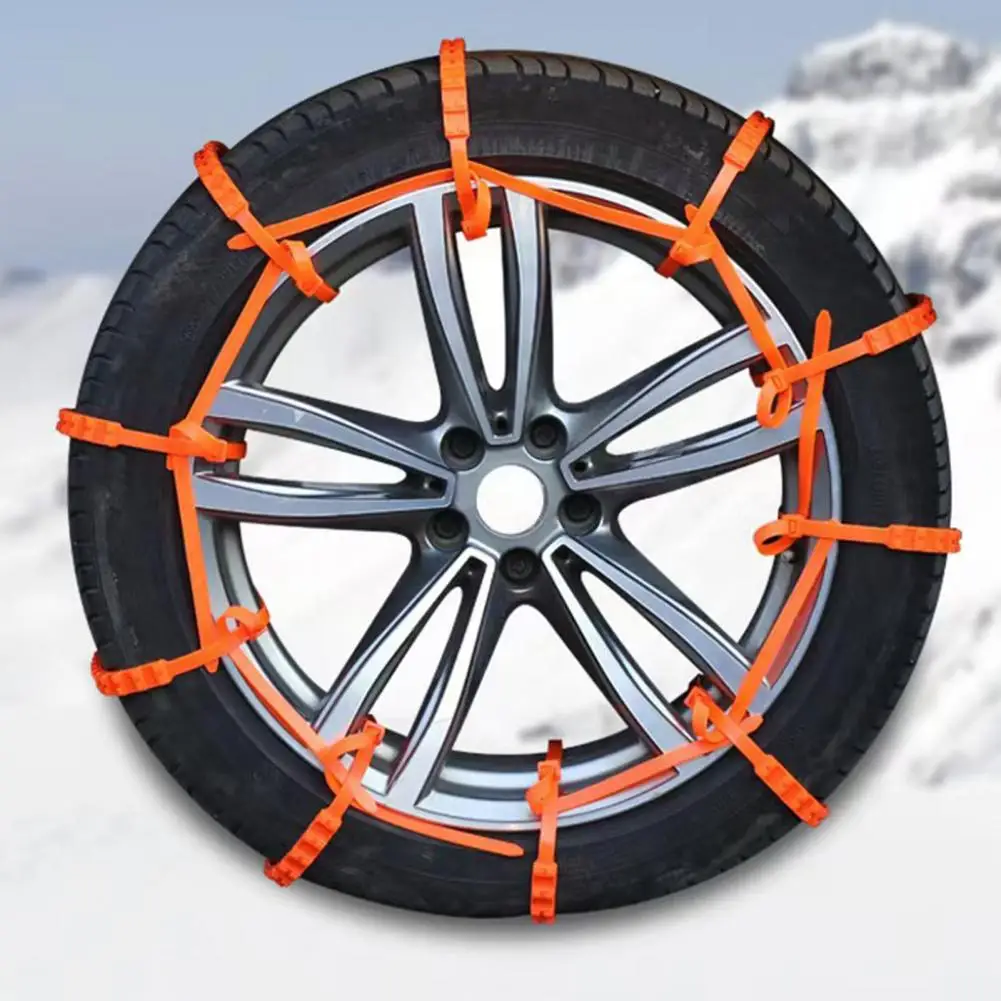 Anti-skid Snow Chains 20/30pcs Car Snow Chains Kit Quick Installation Tire Traction Cables Reusable Non-slip Plastic for Winter