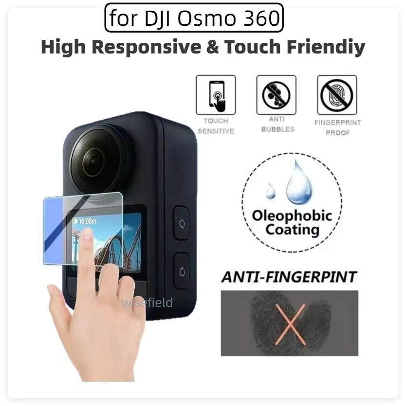 Suitable for DJI Osmo 360 panoramic camera screen protector tempered film