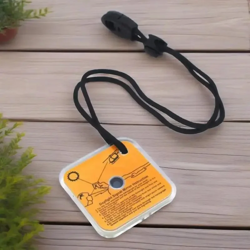 

Survival Signal Mirror: Sunlight Reflector for Hiking, Camping, Emergencies, First Aid. 1PC