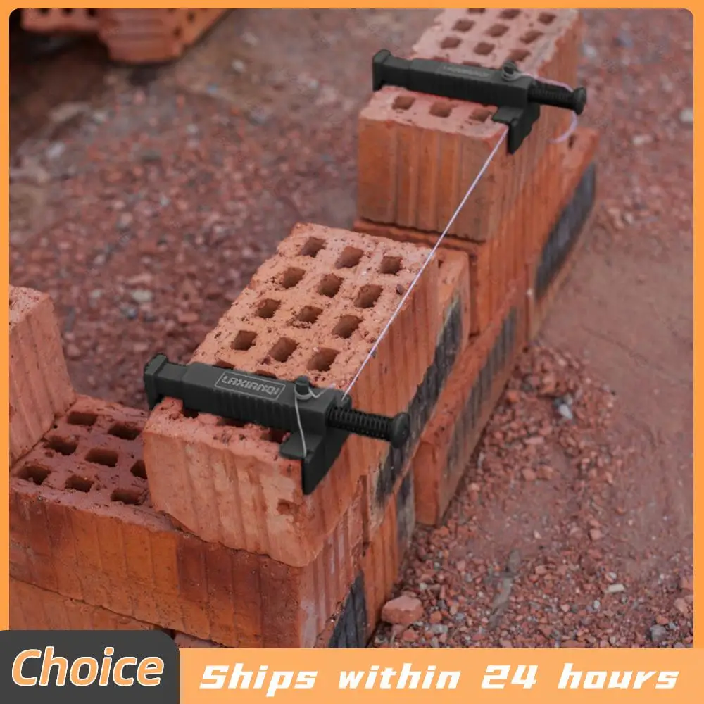 

2 Pcs Bricklayer Construction Tools Liner Wall Builder Brick Line Clips Line Runners 9-12 Cm Brick Liner Wire Runner Drawer