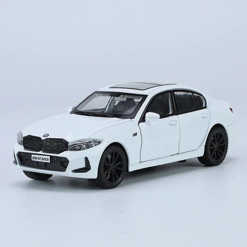 320 320i liga modelo de carro diecast 1/32 3 séries diecast metal veículos modelo de carro simulação som e luz coleção presente