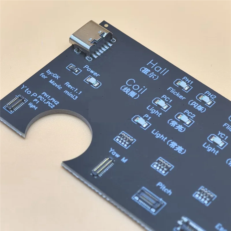 TTKK-Scheda di Test del Motore a Cardanico per DJI Mini 4 Pro/3 Pro/3 Y/R/P Scheda di Prova del Motore dell'asse per DJI Mini 4 Pro/3 Pro/3 Accessori