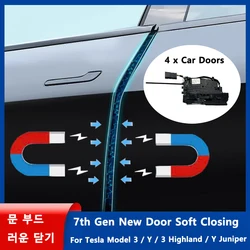2025 Update Soft Closing voor Tesla Model 3 Y 3 Highland New Y Juniper 4-Door Anti Pinch Auto elektrische Zuigdeur Softclose