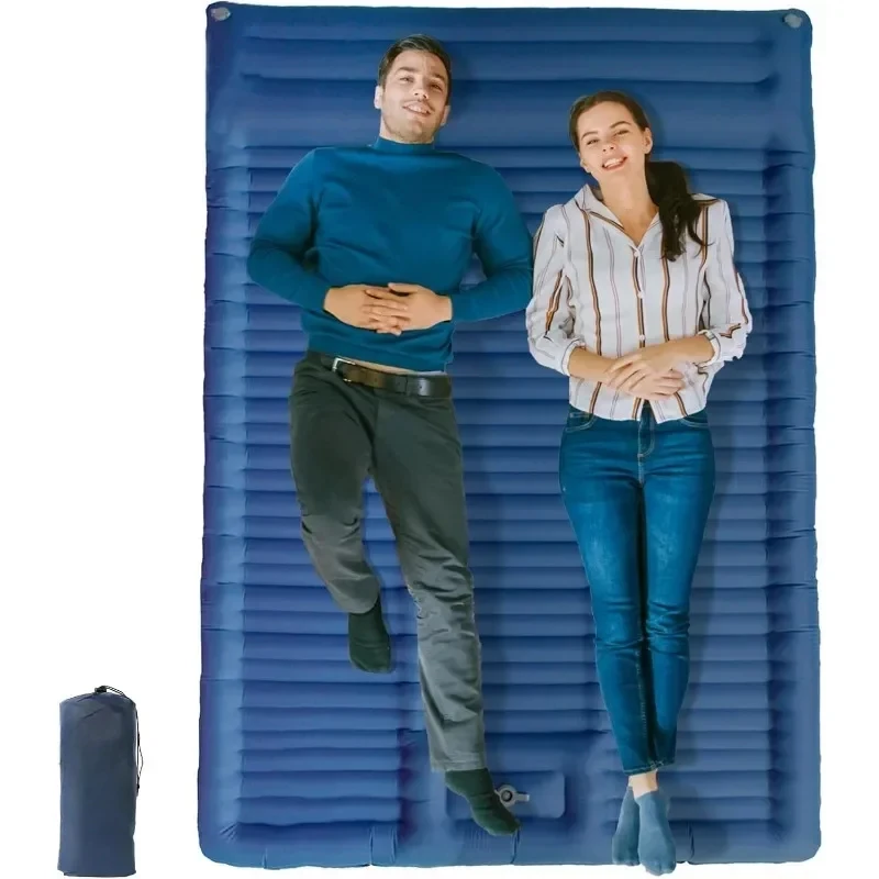 

Двойной спальный коврик, сверхтолстый Самонадувающийся спальный коврик 4,75 дюйма, туристический матрас для кемпинга, альпинизма, походов, палатка для автомобиля