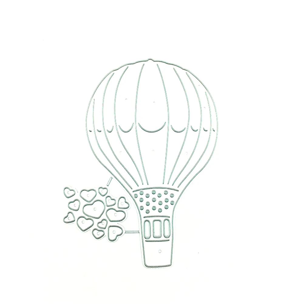 For DIY Hot Air Balloon Theme Metal Cutting Die for Album Making and Card Crafting Perfect for Craft Enthusiasts