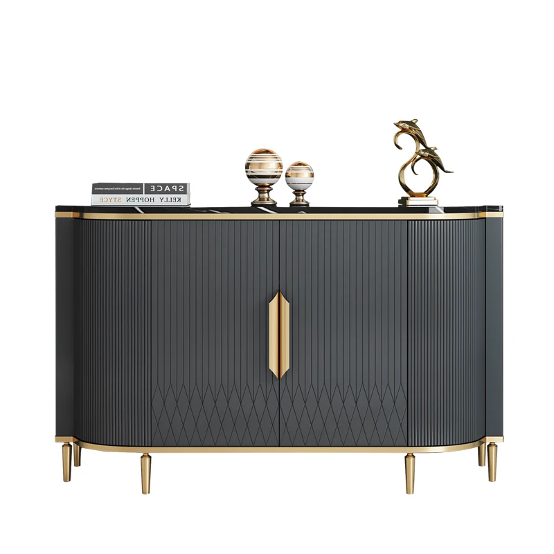 

The dining side cabinet is modern, simple, light luxury, solid wood entry, and the small size of the entrance is integrated