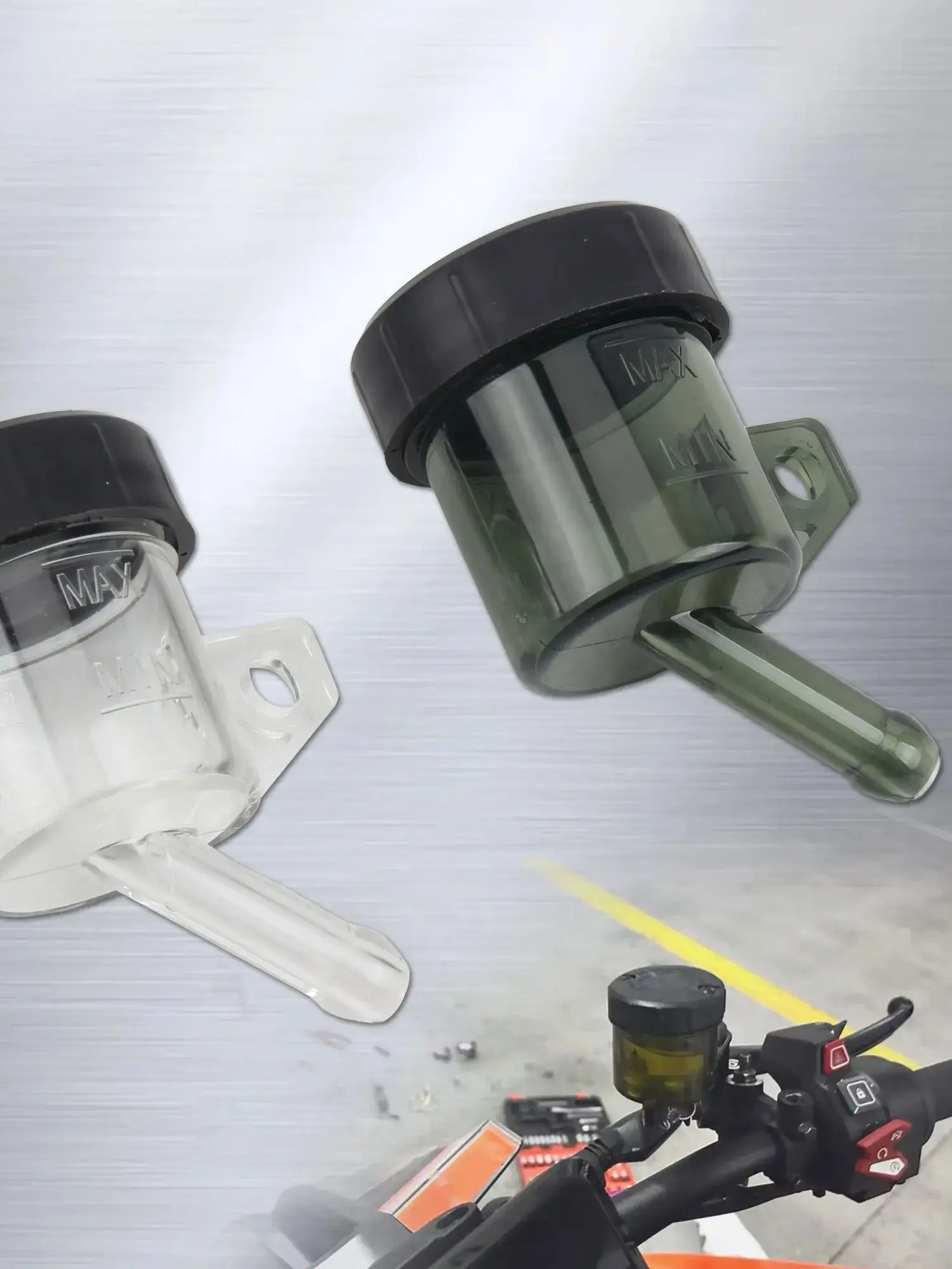 AliExpress ProfesMotor Universal Motorcycle Dirt Pit Bike Rear Brake Master Cylinder Oil Cup For Honda Suzuki Kawasaki Tuning Spare Parts Enduro