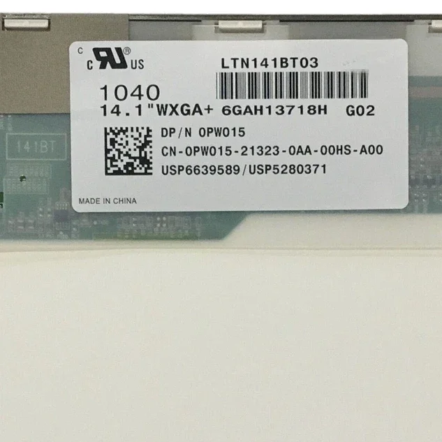 LTN141BT03 fit 14.1inch LTN141BT01 N141C6-L01 LP141WP2 TLA1 TLA2 B141PW04 V.0 50 PIN NEW