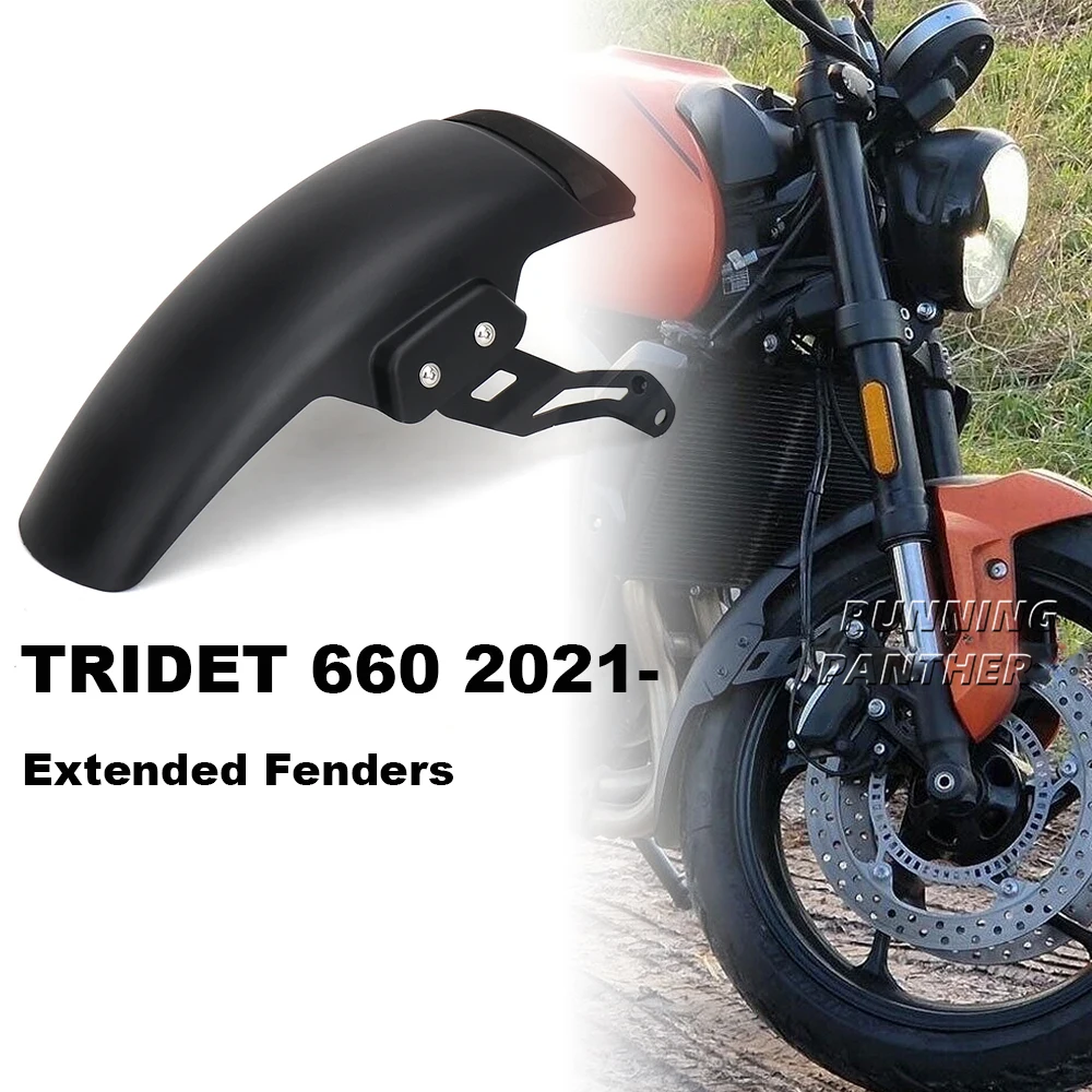 

Motorcycle Fender Hugger Extension Trident660 Accessories Front Mudguard Extender For Trident 660 TRIDENT660 2021 2022 2023 2024