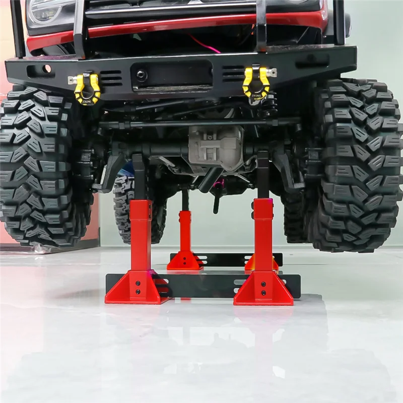 Aluminium-Metall-Wagenheberständer für 1/10 RC Crawler, für TRX4 SCX10 Tamiya HPI Redcat HSP-Fahrzeuge – RC-Car-Wagenheber-Ständermodell – [A68T]