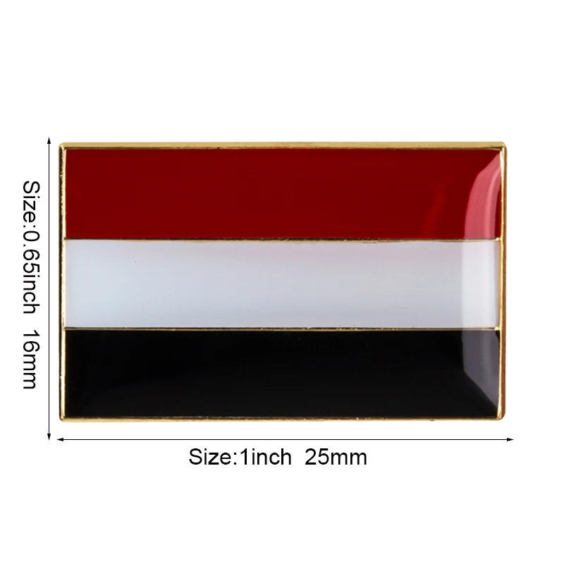 Jemen Flagge Metall Anstecknadel Flaggen-Pin Abzeichen