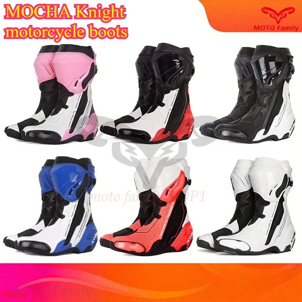 Riding Boots, Motorcycles, All Season Waterproof Riding Shoes, Off-Road Competitive Track Motorcycles, Men's and Women's Styles