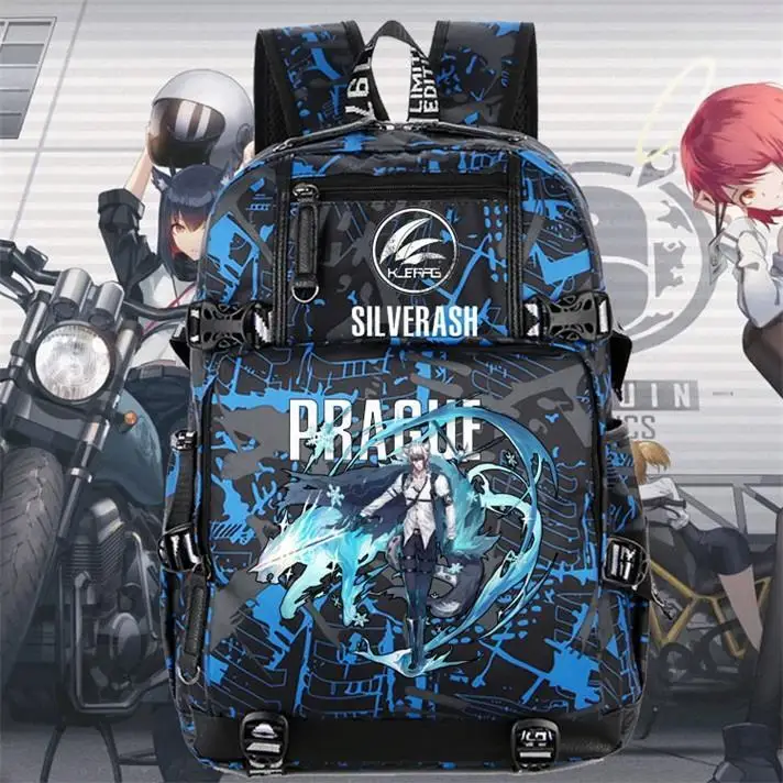 

Arknights Angel Rod Island Texas Game Merchandise High Middle Elementary School Student Double Shoulder Backpack Anime