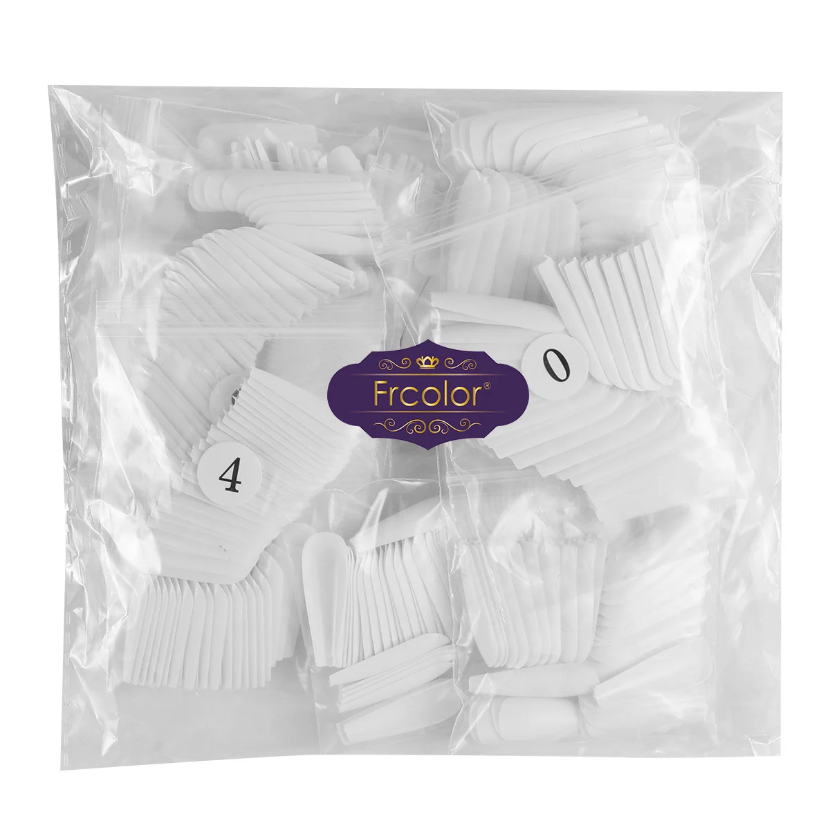 

500Pcs Long Coffin False Nails Full Cover Natural Ballerina Tips 10 Sizes Paint Apply ABS Durable Breathable Light