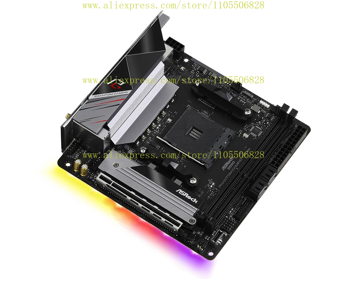 AMD B550 motherboard ASROCK B550 PHANTOM GAMING-ITX/AX AM4 DDR4 64G Ryzen 5 5600 4700G 2600 3200G cpu PCI-E 4.0 Mini ITX