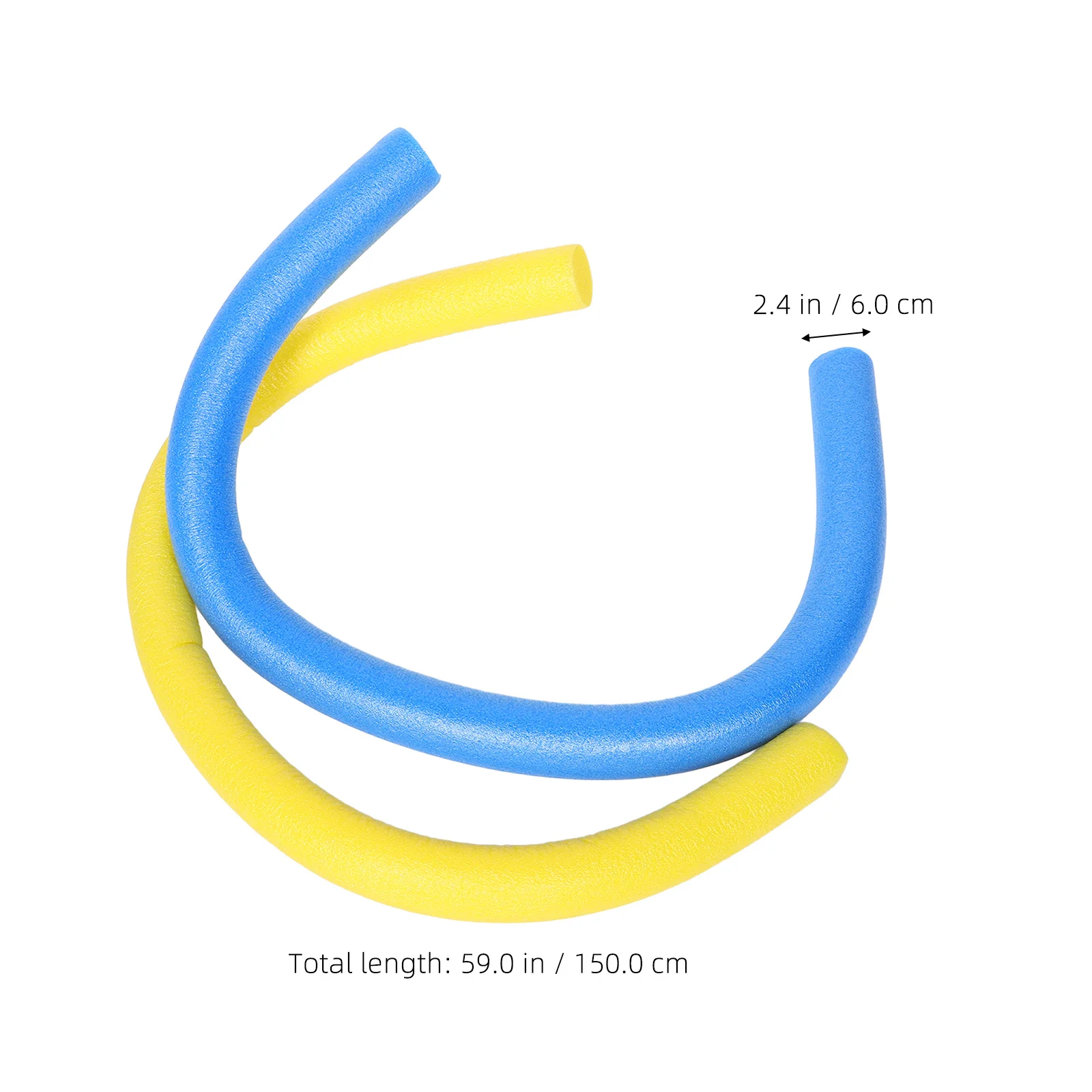 2 قطعة حمام سباحة عملاق قابل للنفخ يطفو كبير مشرق الشعرية الثقيلة السباحة رغوة العصي للألعاب الممتعة الشعرية بركة جوفاء #2