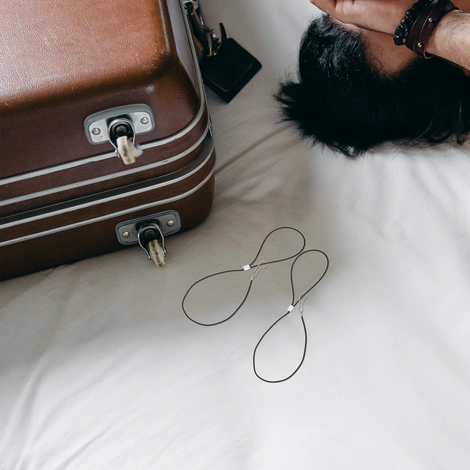 

8Pcs Stainless Steel Adjustable Gate Latch Cable Heavy Duty Safety Cord Garden Fence Pull Outdoor Fall Prevention