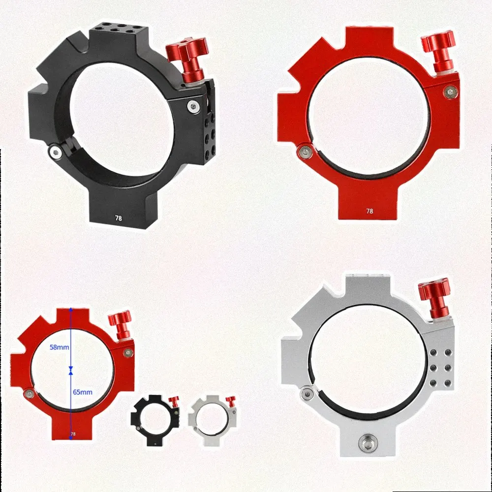 For ASI Camera Mounting Ring for Astronomical Telescopes 78mm Inner Diameter Aluminum Alloy Ring for Imaging System Integration