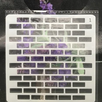 Pochoirs de peinture pour scrapbooking, modèle de carte décoratif, mur de briques, bricolage, coloriage, gaufrage, album, 13cm