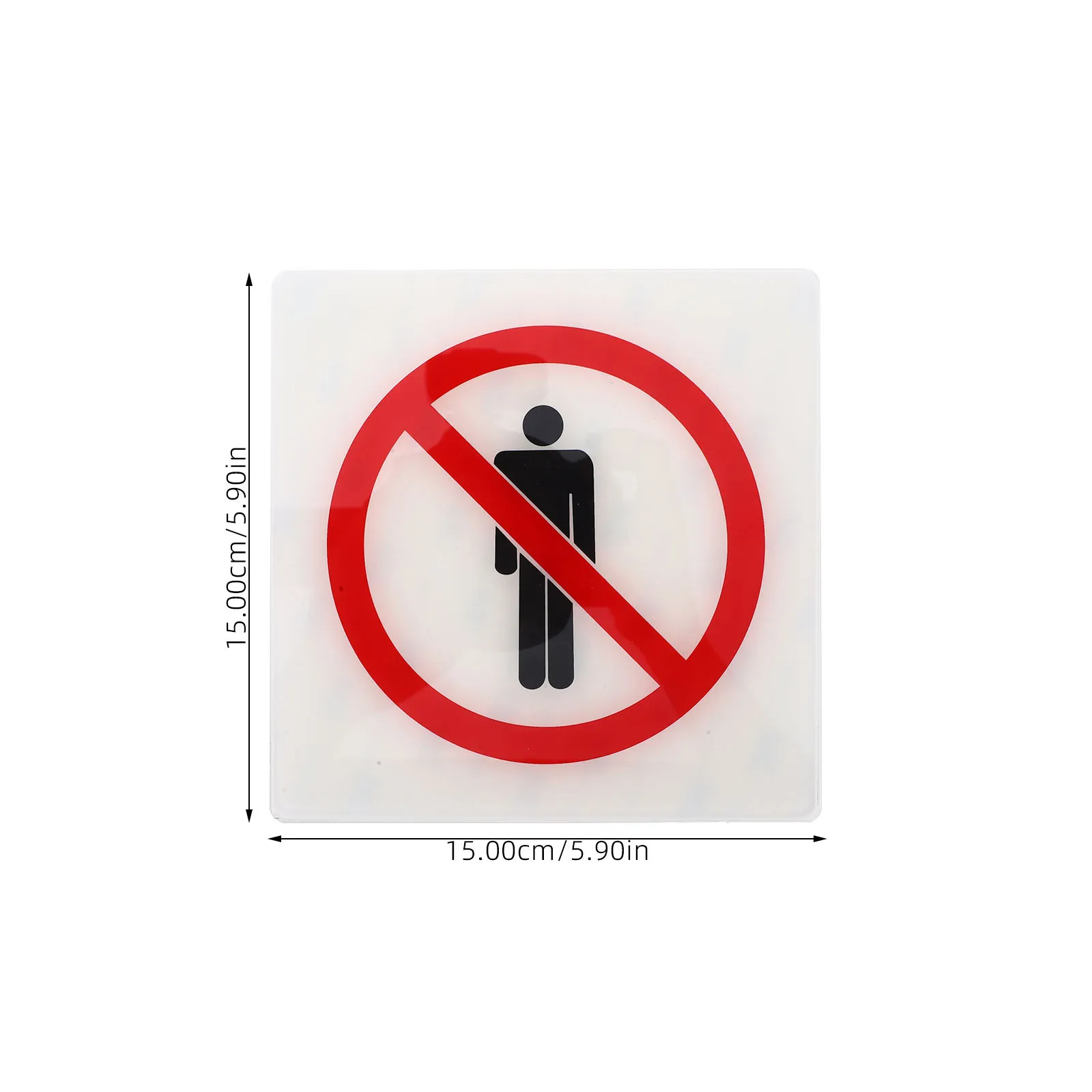 No Entrance Warning Sign Sticker Waterproof Safety Label For Restricted Areas Adhesive Caution Decal Security Posted Signs