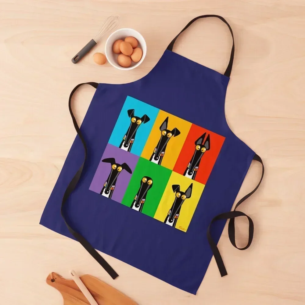 

Greyhound Semaphore Apron Men'ss Kitchen For Men chef costume Women's Kitchen Apron