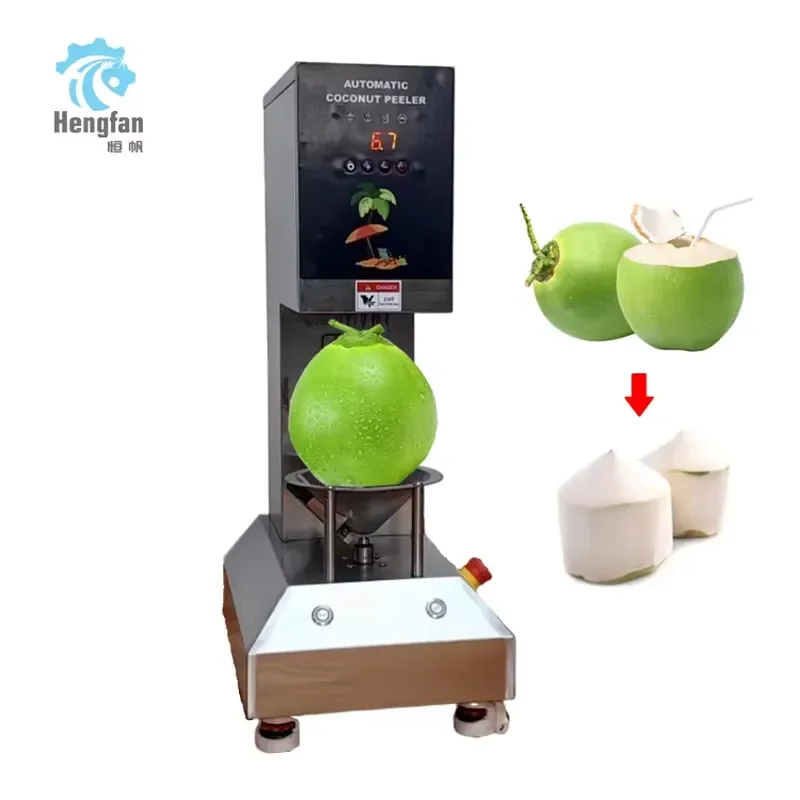 Automatic Coconut Peeling Machine for Fresh Green Tender and Dry Brown Shell Commercial Manual Cutter Tool Commercial Manual