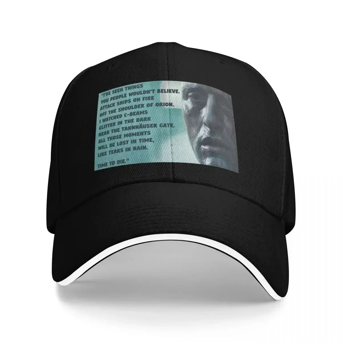 2026 Blade Runner, Rutger Hauer, Tears in Rain Monologue Baseball Cap fun hats Fashion Beach Fishing cap Hat Man Luxury Mens Wom