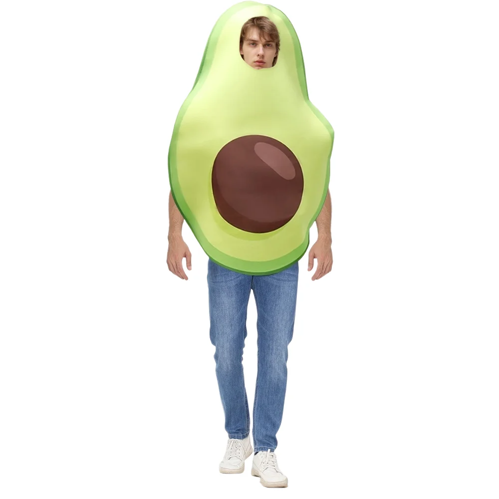 Karneval, Avocado-Kostüme, Bühnenkostüme für Damen und Herren, Einheitsgröße, Obst, Cosplay, Parade, Party, Rollenspiel-Kostüm