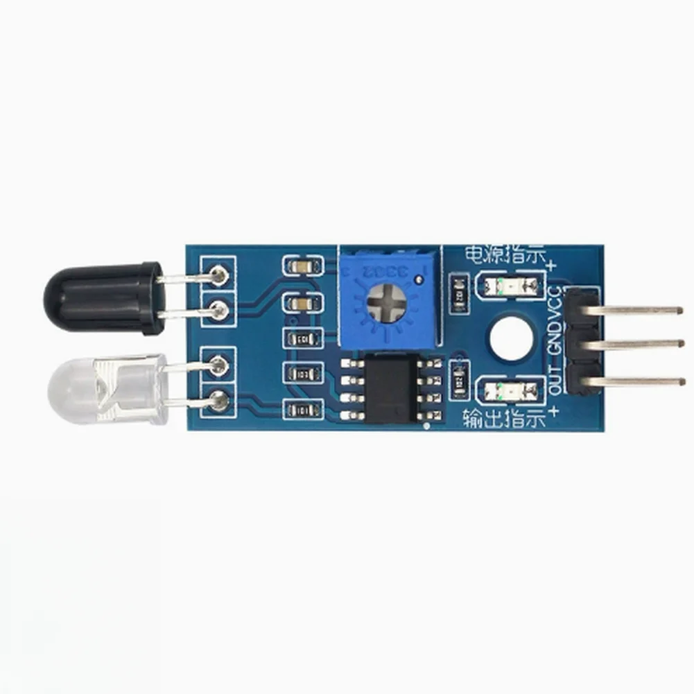 IR Obstacle Avoidance Sensor Module for Line Following For Robotics Projects Adjustable 2cm 30cm Detection Range 3.3V 5V