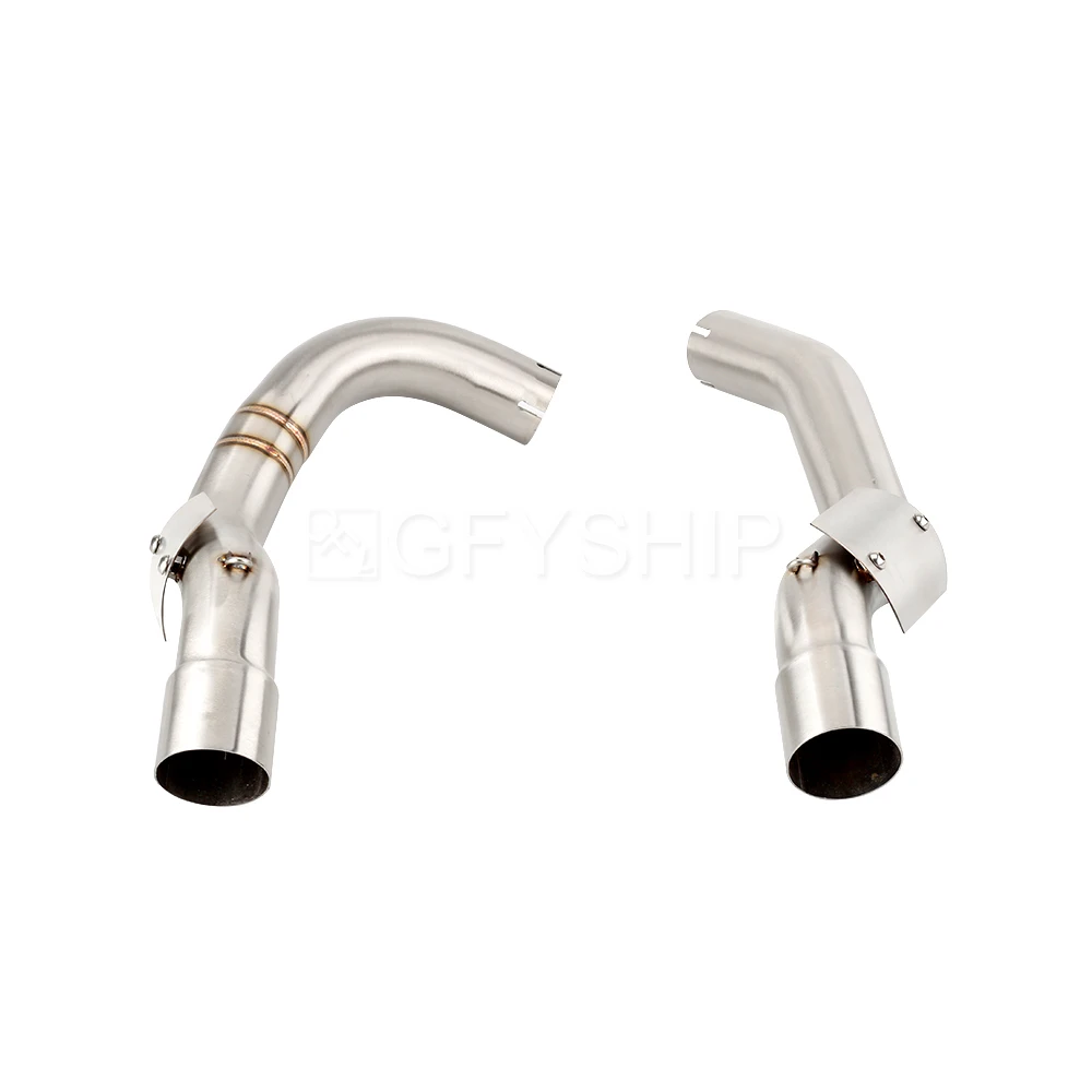 For Honda VTR 1000 1997-2006 VTR 1000 F VTR1000F VTR1000 Escape Slip-on Motorcycle Exhaust Muffler High Level Mid Link Pipe 51MM