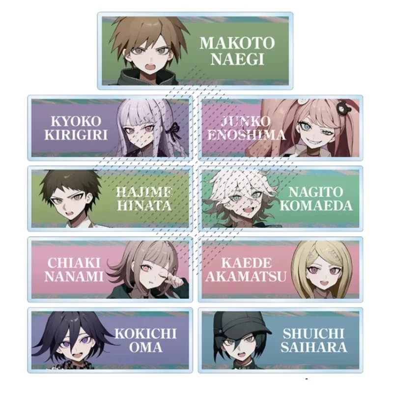 قلادة حلقة مفاتيح أنيمي أكريليك للهدايا ، لعبة V3 ، Akamatsu ، Kaede ، Ouma ، Kokichi ، Shuichi ، Saihara ، Nanami ، Chiaki ، دمية