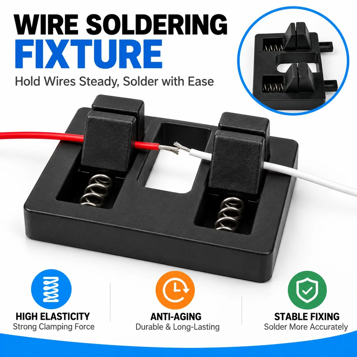 1/3/5/10PCS PCB Welding Locator Spring Clamp Adjustable Solder Wire Holder for Electronic Circuit Board Repair