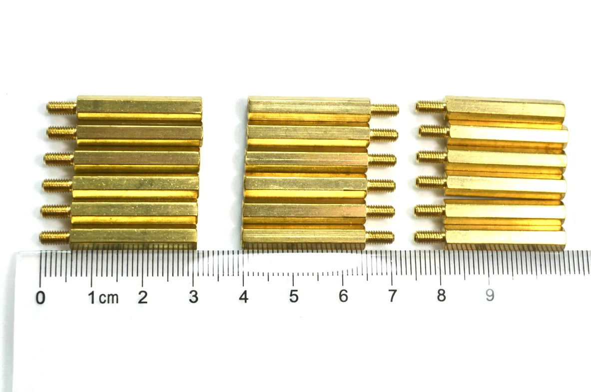 

1000pcs M3*25+6 Hex Brass Male Female Motherboard Standoff Copper Mount M3 Pillar PCB Column Spacer Screw