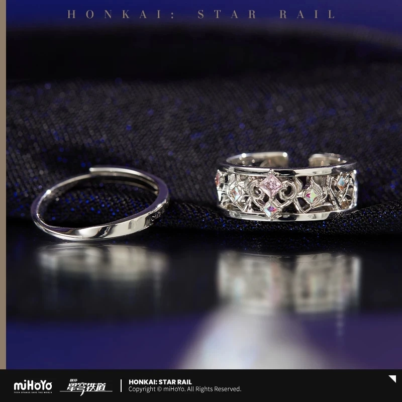 Official miHoYo Honkai: StarRail Licensed Anime Cyrene-Themed “Impression” Series Game Merchandise DIY Ring Set—Perfect for the