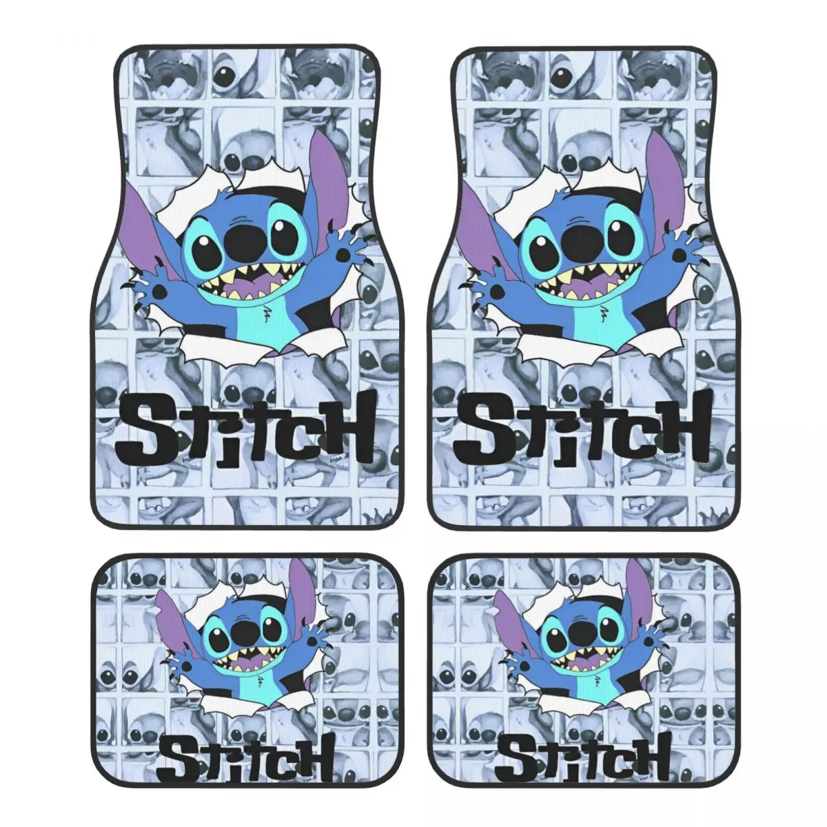 

Lion Stitch Car Floor Mats Carpet Full Set Anti-Slip Universal Automotive Floor Mat Fit for Vans SUV