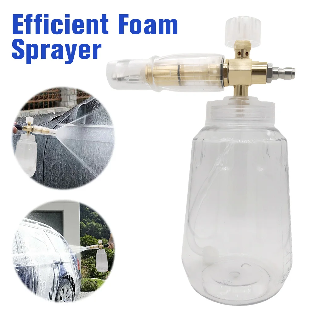 

Car Foam Sprayer with Quick Connector Car Soap Foam Pump Sprayer High Pressure Washer Gun for Car Washing and Cleaning