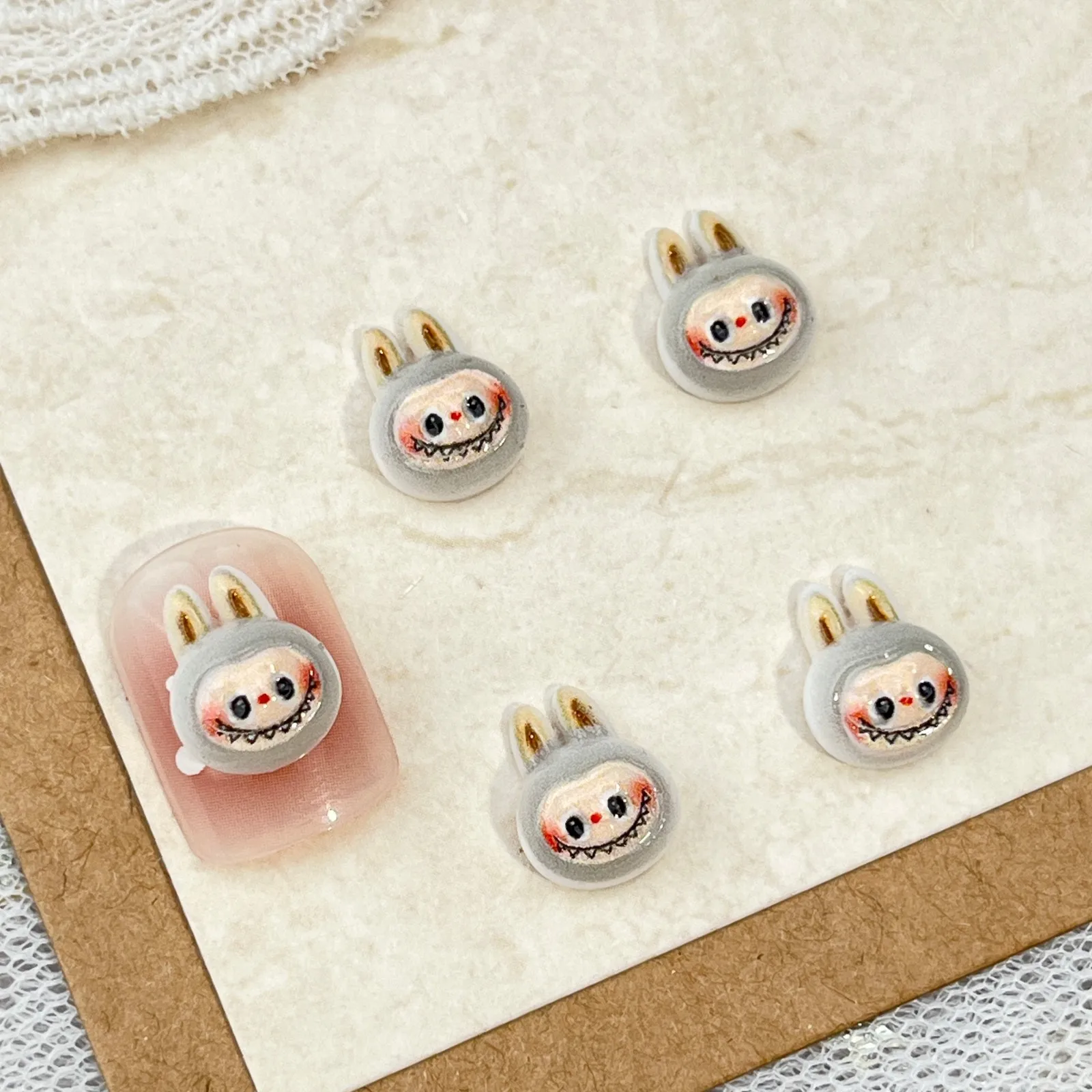 LYLE 20 Stück Niedliche Gruselige Halloween Cartoon Nagelkunst-Charms 3D buLaBU Totenkopf Kürbis Harz Flatback DIY Nageldekorationen Bling Set – Detail 14