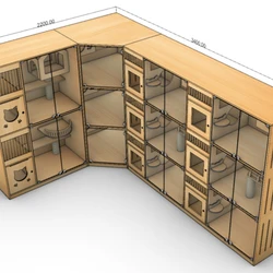 Custom cat villa solid wood cat cage pet shop glass