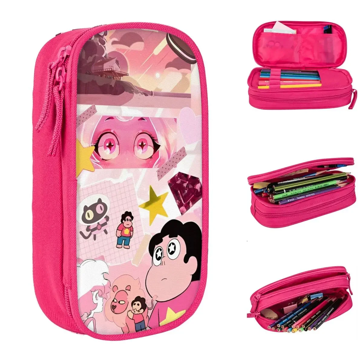 

Fashion Steven Universe Cartoon Pencil Cases Pencilcases Pen for Girls Boys Large Storage Bags School Supplies Zipper Stationery