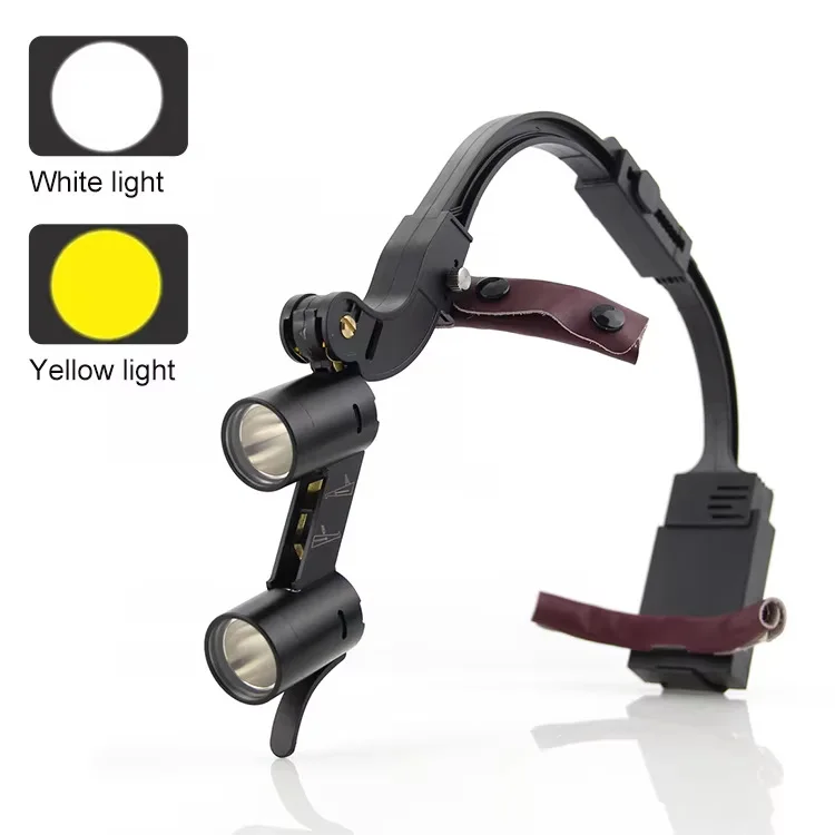 High Quality Head Mounted Dental Loupes Precision Magnifier for Treatments Factory Direct Electric Power Source