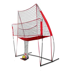 8x11Ft Volleyball Practice Net Station Great for Hitting and Serving Drills Team and Solo Training Equipment Ball Return Aids