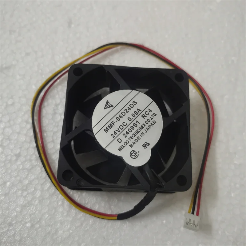 MMF-06D24DS RC4 6cm fan 60x60x25mm DC 24V 0.09A BKO-C2461H07 server inverter Cooling Fan 6025 fan