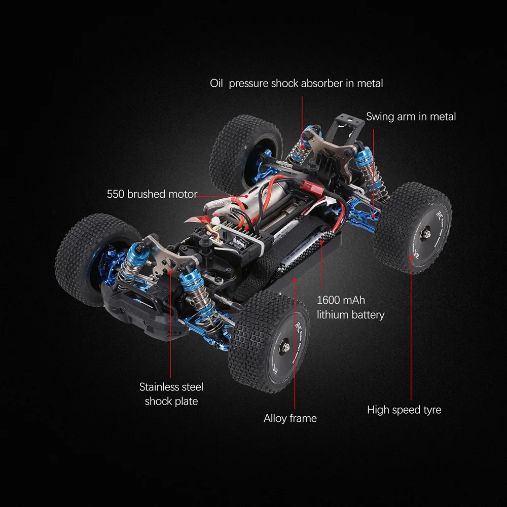 Pièces de renfort de bras de Suspension en métal pour XLF F16 F17 F-16 F-17 1/14 RC, pièces de rechange de voiture, accessoires-AM
