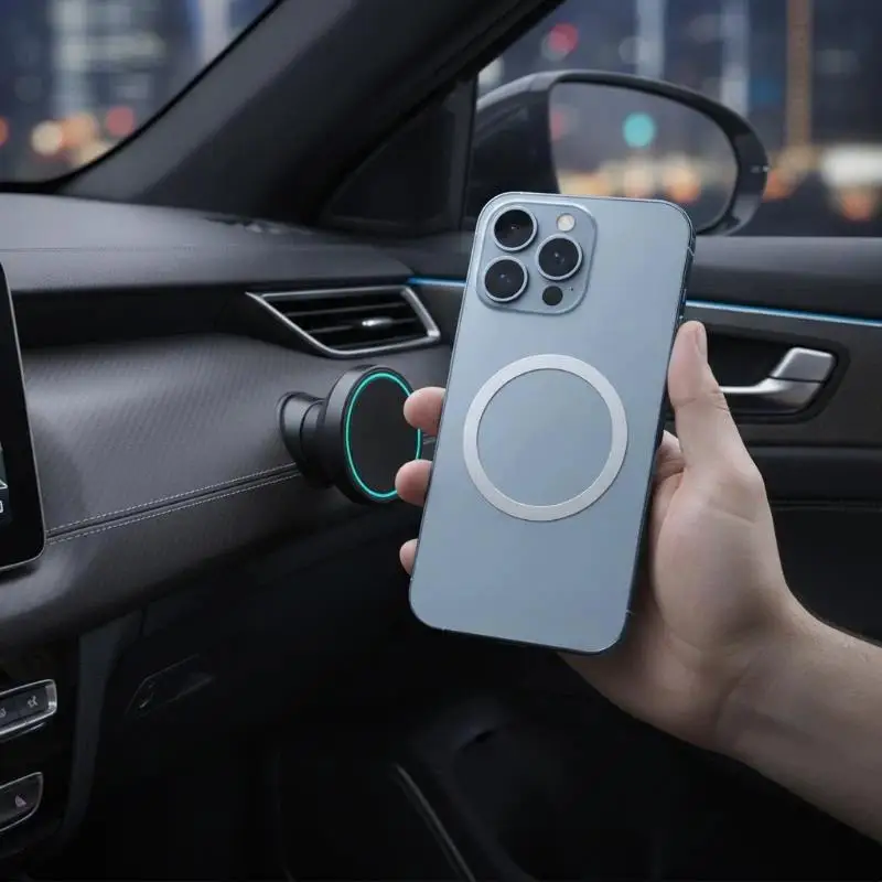 Portable Universal Magnetic Wireless Charger Metal Sticker Adhesive Iron Sheet for Car Mount Home Office Phone Use
